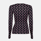 Tops Top jersey Moon negro y rosa Marine Serre Noir Femme