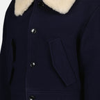 재킷 Blouson en laine Ami PARIS 파란색 Femme