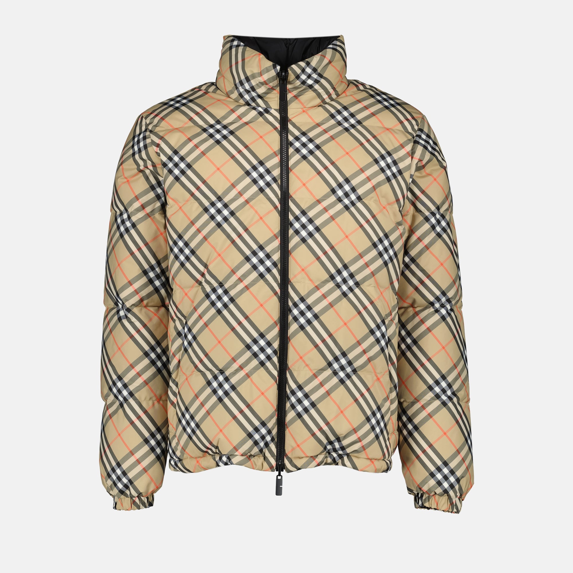 BURBERRY アウター Burberry Reversible Check Puffer Jacket | Black | FARFETCH RO