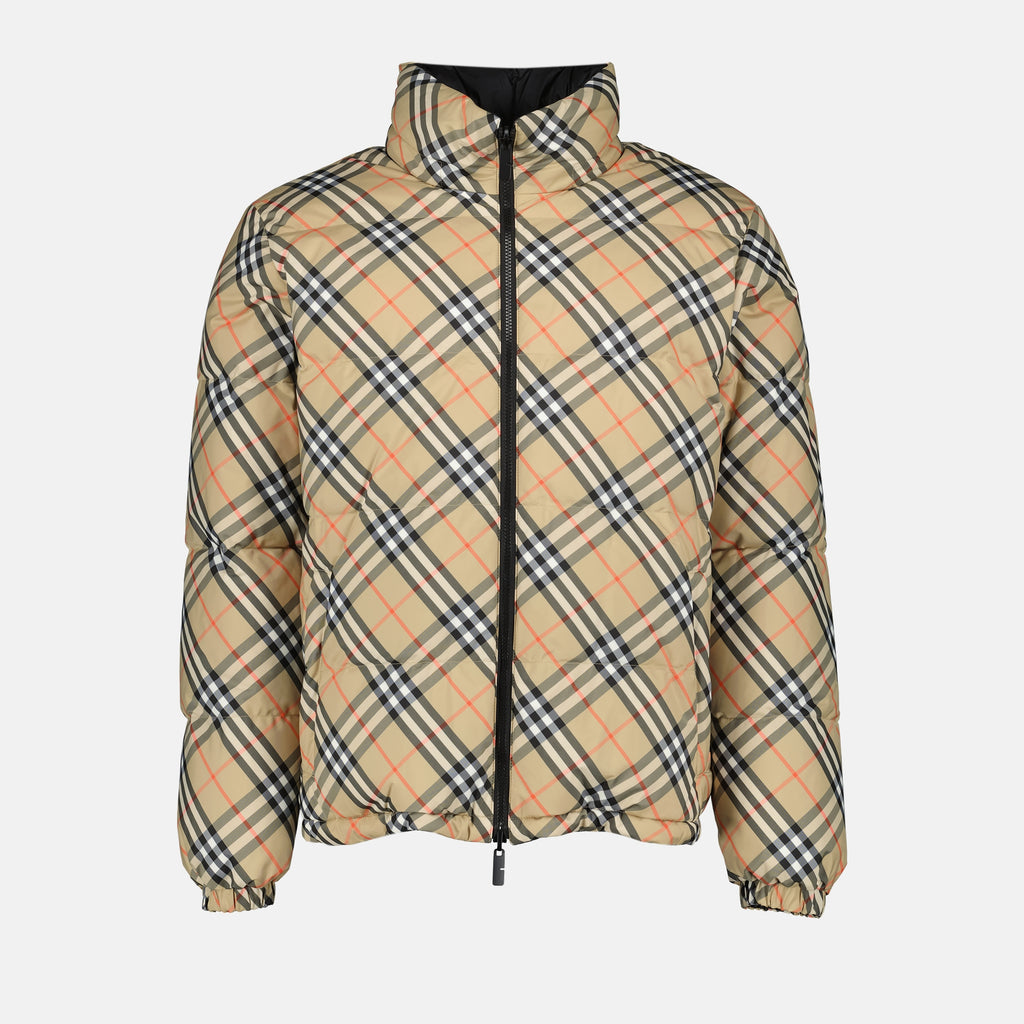 Bild der Burberry Check Daunenjacke für Herren - Herbst-Winter 2025 - Vorderansicht