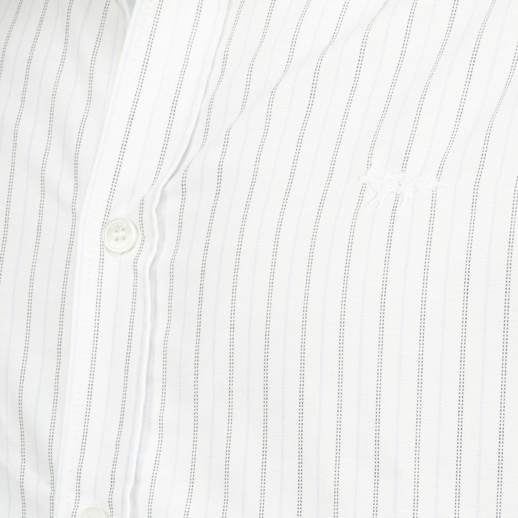 Chemises Chemise rayée en coton Maison Kitsune Blanc Homme