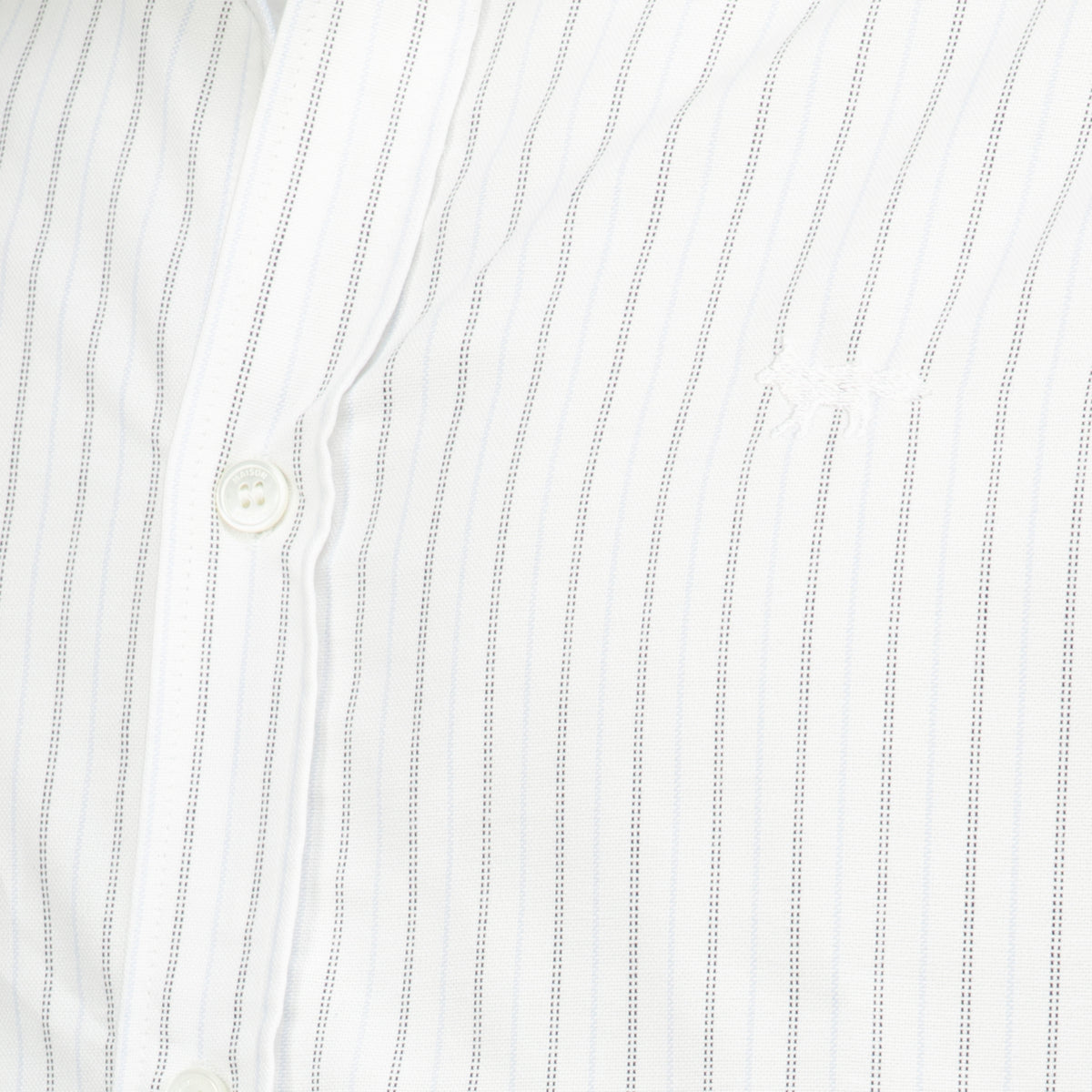 Chemises Chemise rayée en coton Maison Kitsune Blanc Homme