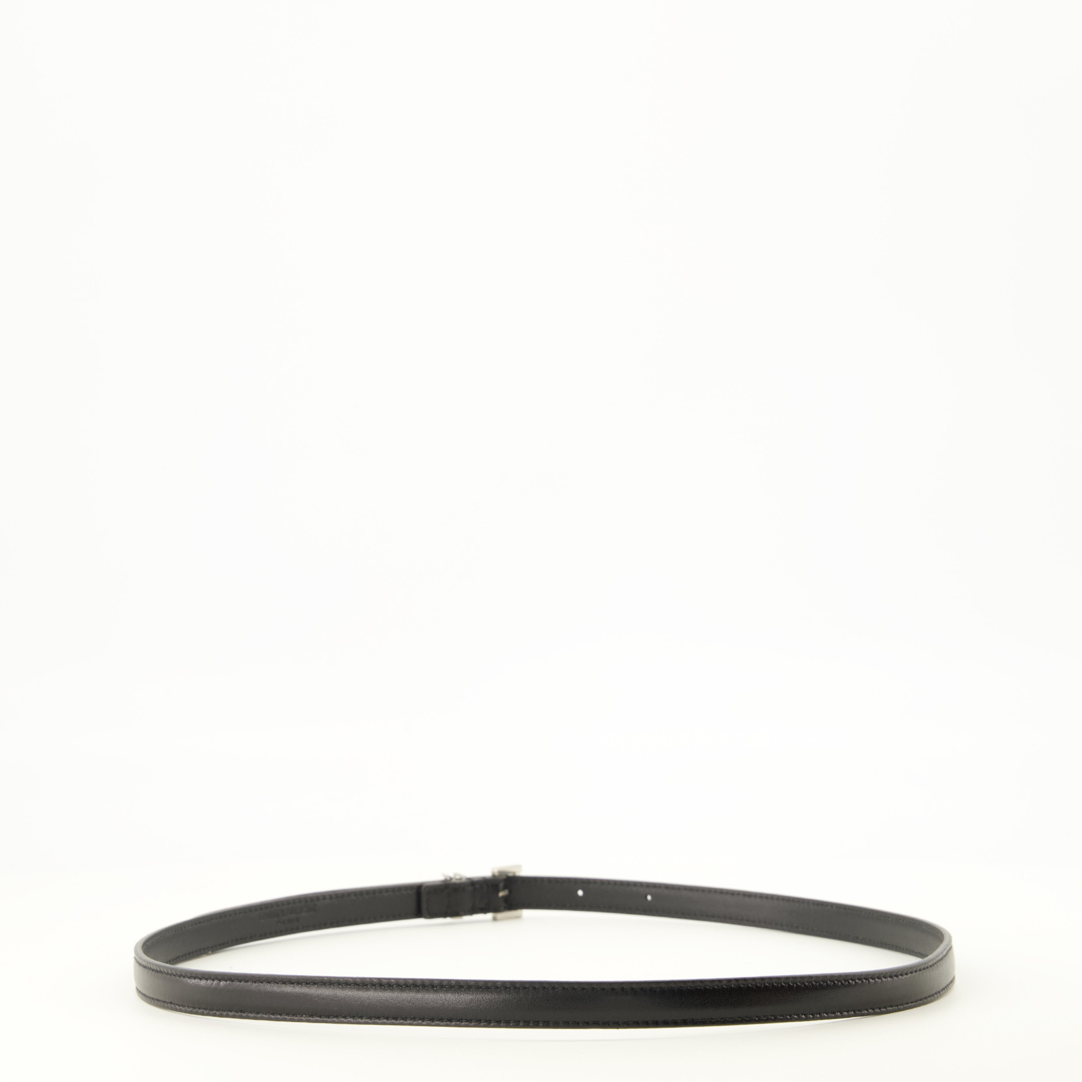 Ceintures カサンドルスリムベルト ブラック Saint Laurent Noir Femme