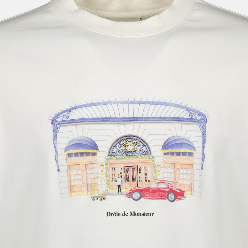 Bild des Drôle Palace T-Shirts der Marke Drole De Monsieur für Männer - Herbst-Winter 2025 - Detailansicht_2