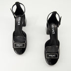 Heels Patented Leather Pumps Versace Black Femme