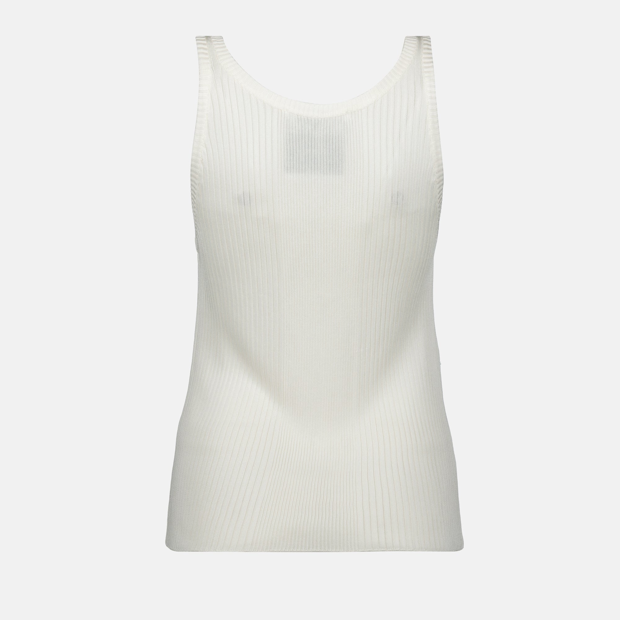 Tops Ribbed Top Moschino White Women