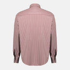 Image of the article Ami heart striped red shirt from the brand Ami PARIS for Unisex - Autumn-Winter Season 2025 - Back View