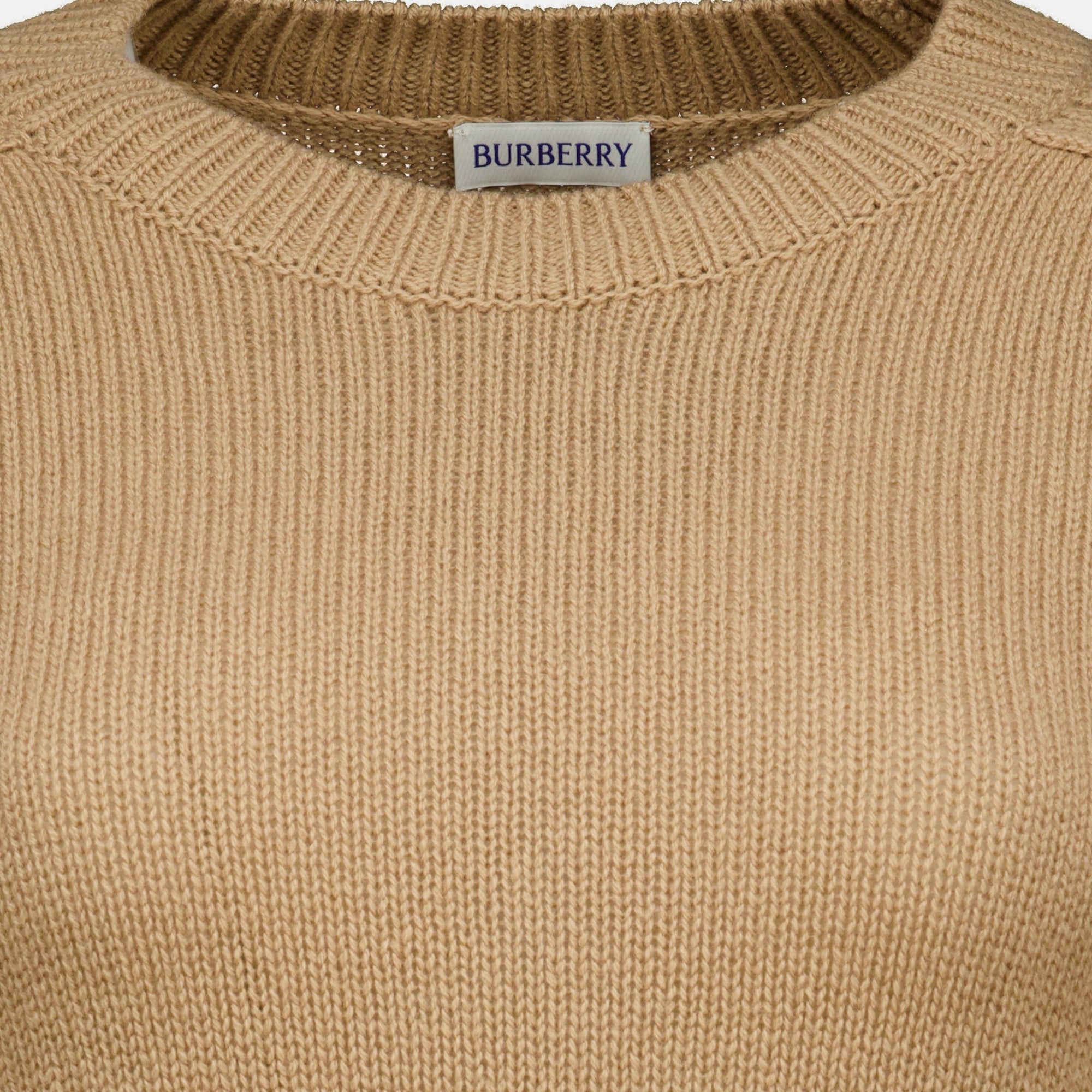 Maille Brauner Wollpullover Burberry Beige Femme
