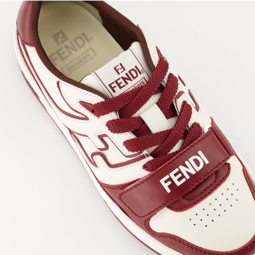 Baskets Baskets Fendi Match Fendi Rouge Femme