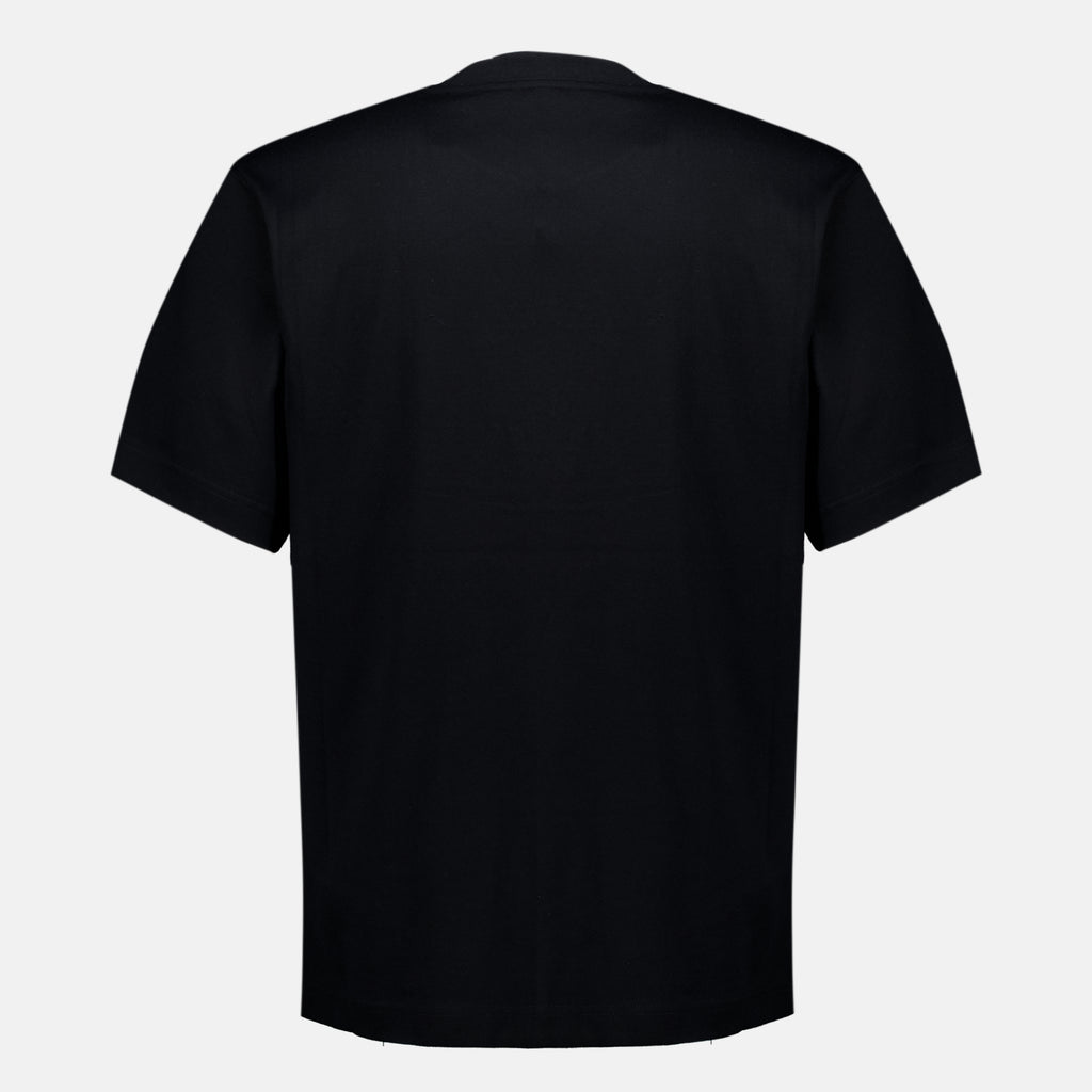 T-shirts T-shirt Nera Check Flag Burberry Noir Homme