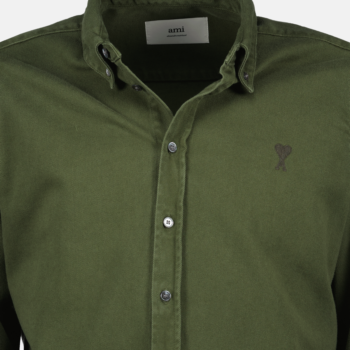 Chemises Chemise Ami de coeur Ami PARIS Kaki Unisexe