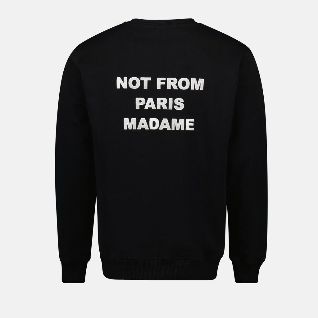 Sudaderas Slogan Sweat Drole De Monsieur Negro Homme