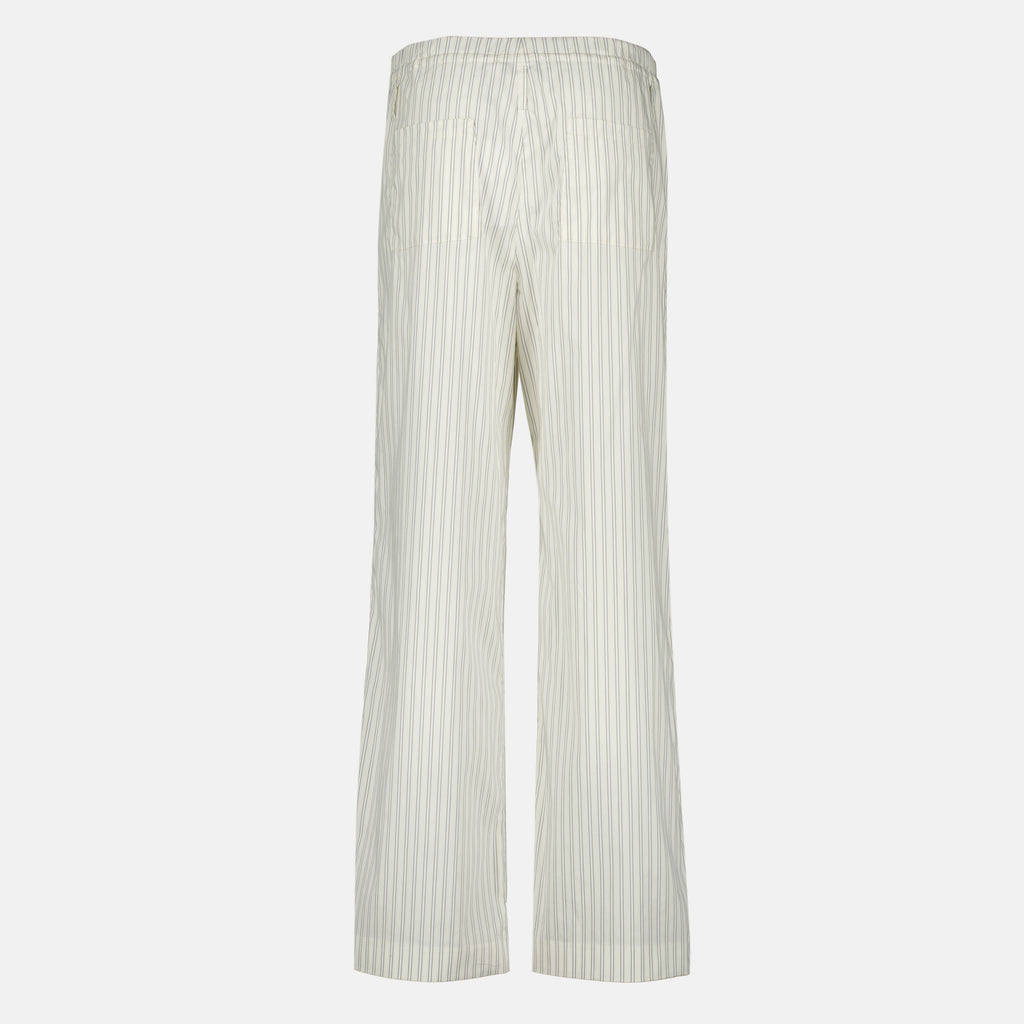 Pantalons Pantalon large à rayures Iro Beige Femme