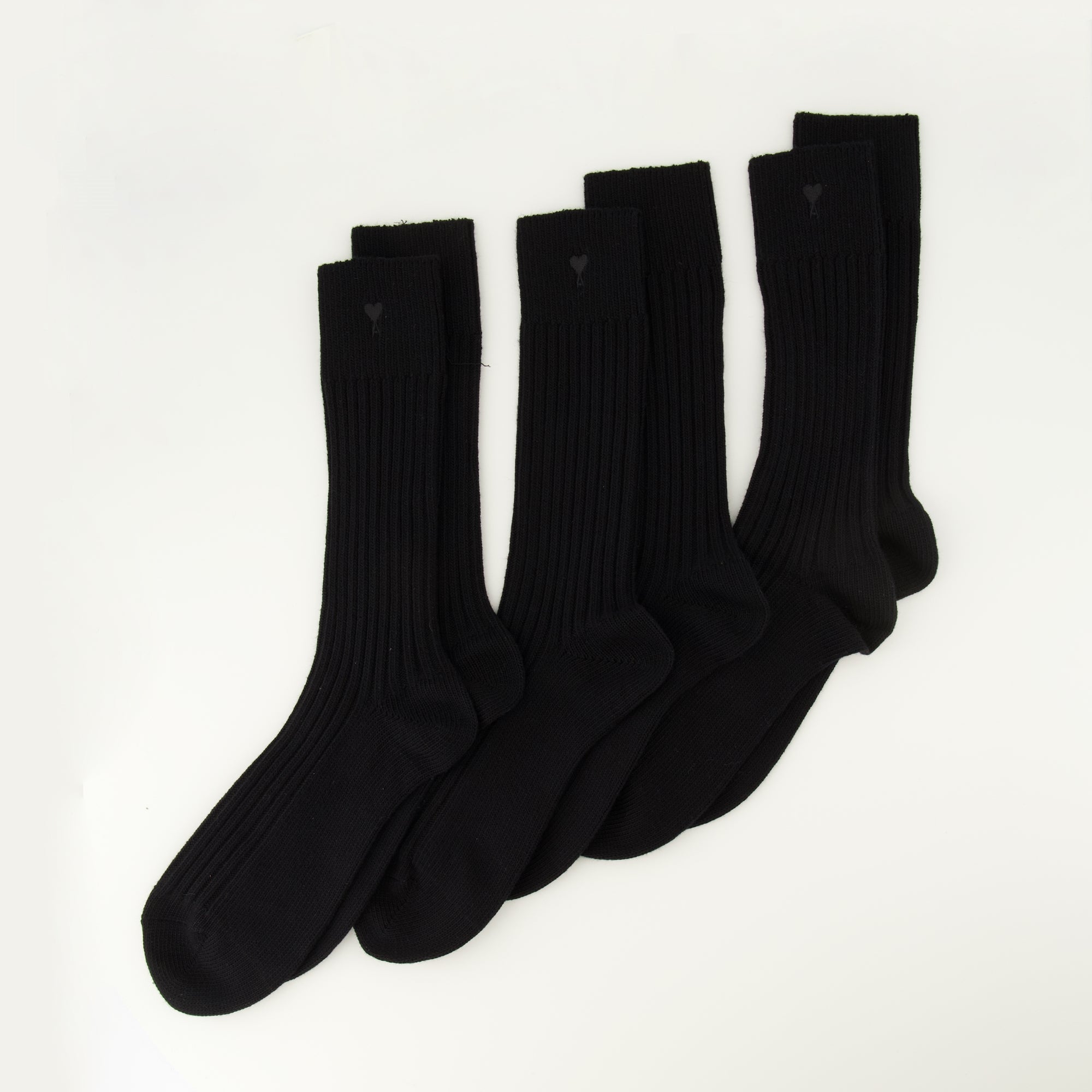 Image de l'article Lot de chaussettes Ami de Coeur de la marque Ami PARIS pour Unisex - Saison Automne-Hiver 2025 - Vue de Dos