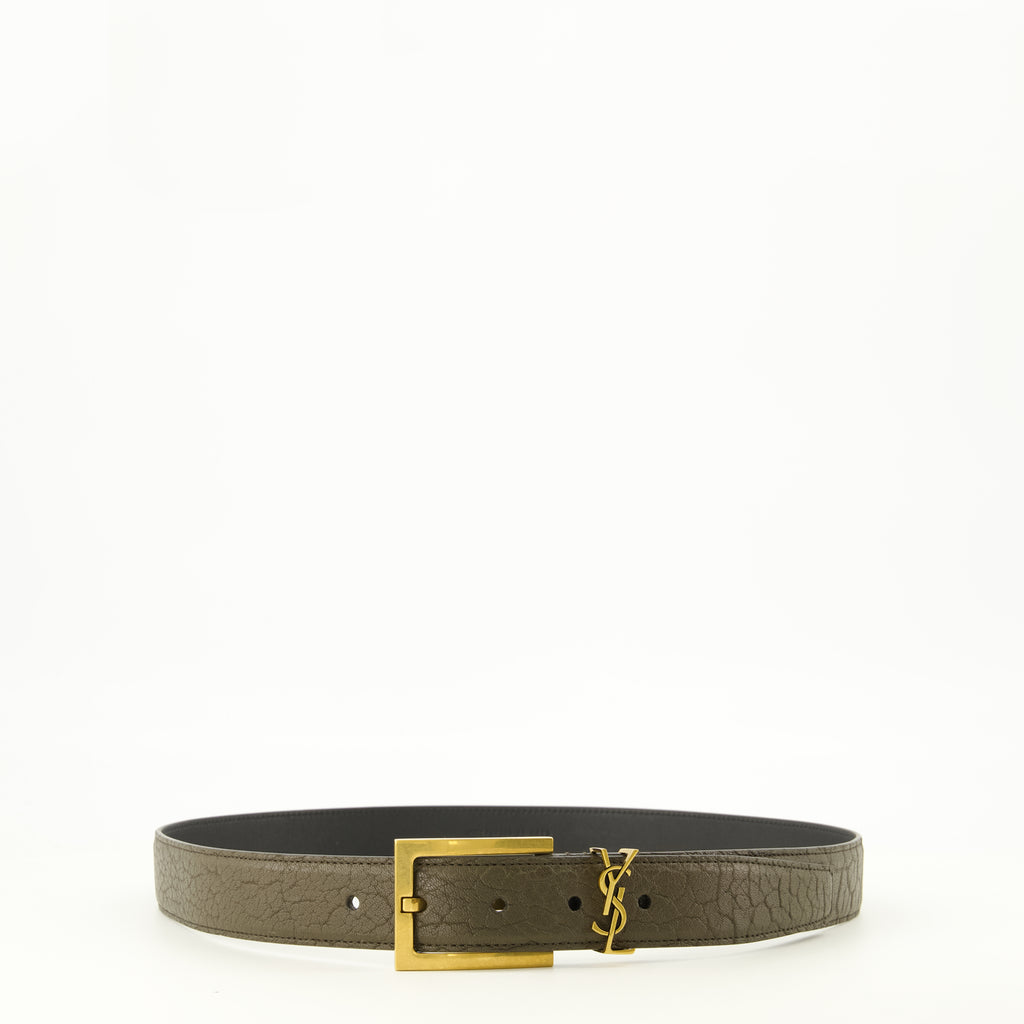 Ceintures Cassandre Khaki Gürtel Saint Laurent Kaki Femme