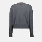 Knitwear Wool and Cashmere Cardigan Rabanne Gray Femme