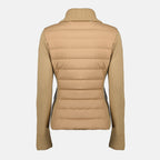 Imagen del cárdigan bi-material beige de la marca Moncler para Mujeres - Temporada Primavera-Verano 2026 - Vista Trasera