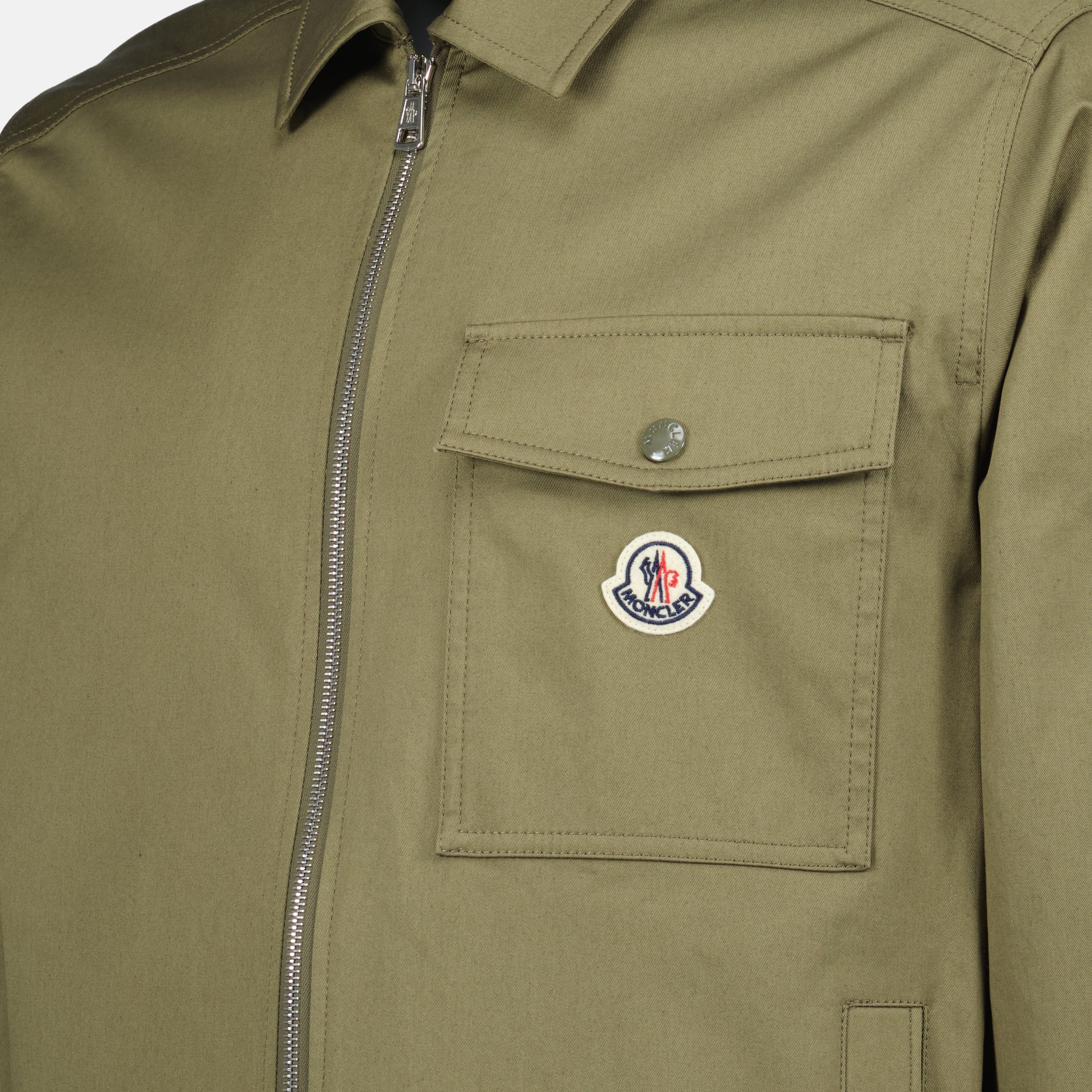 Vestes Veste chemise Moncler Vert Homme