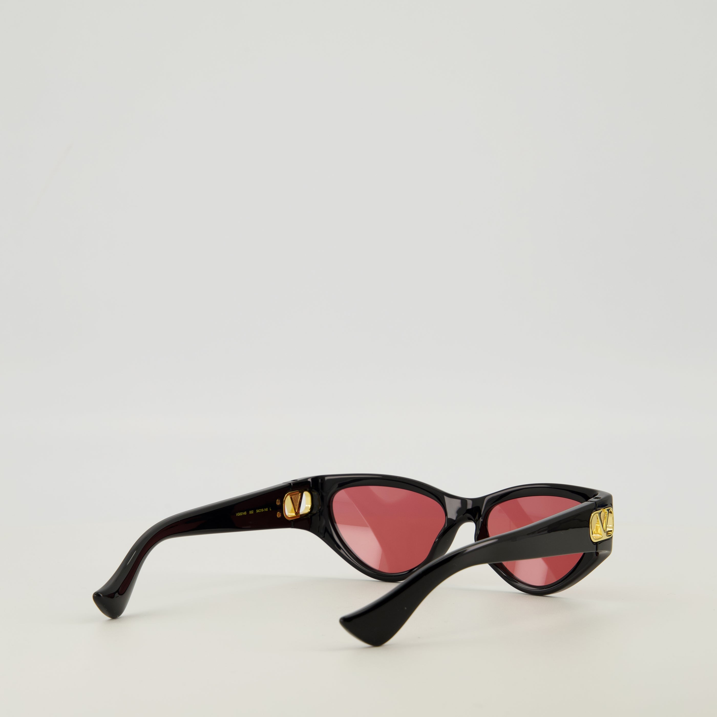 Lunettes Lunettes oeil-de-chat noir en acétate Valentino Garavani Noir Femme
