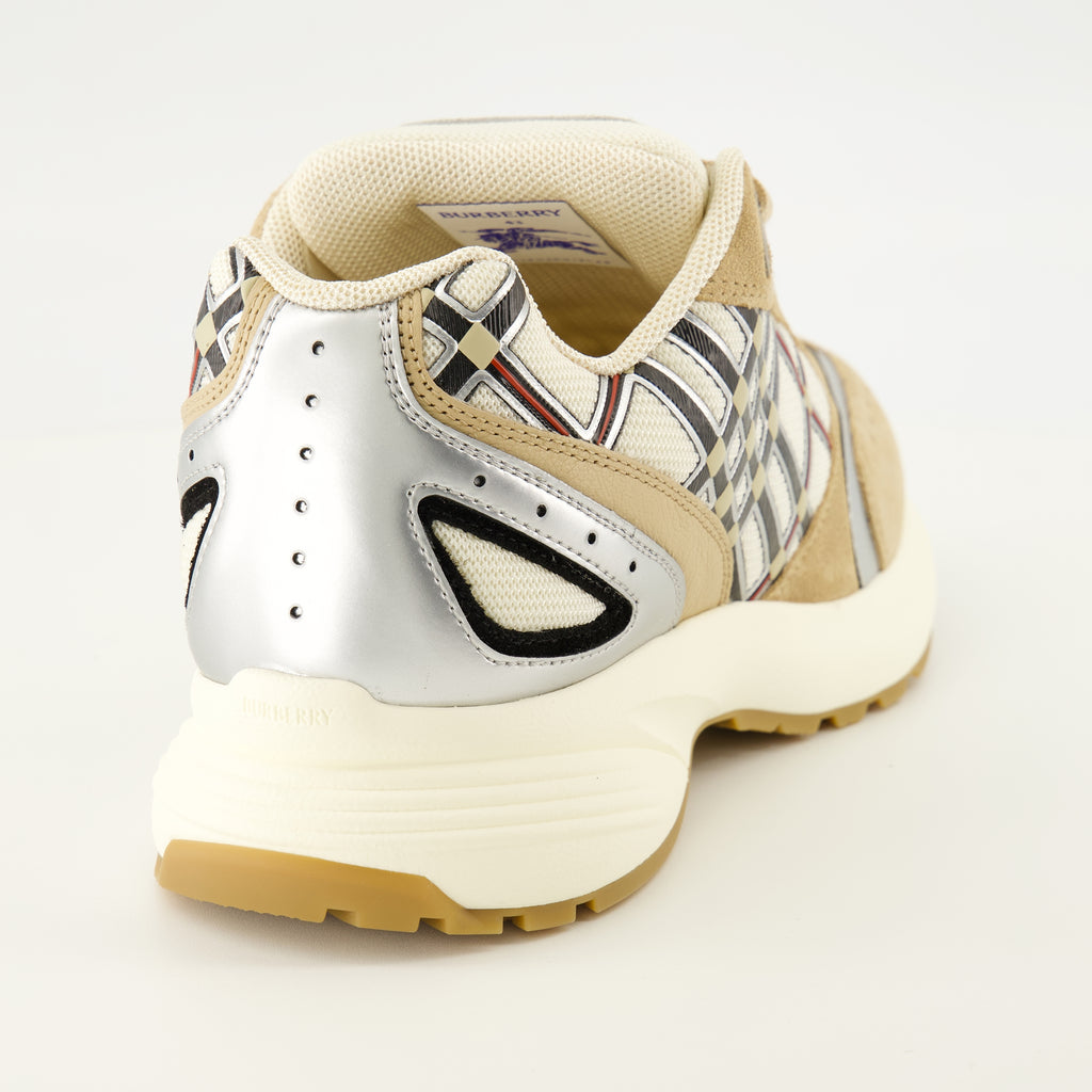 Baskets Eclipse Brown Sneakers Burberry Beige Homme