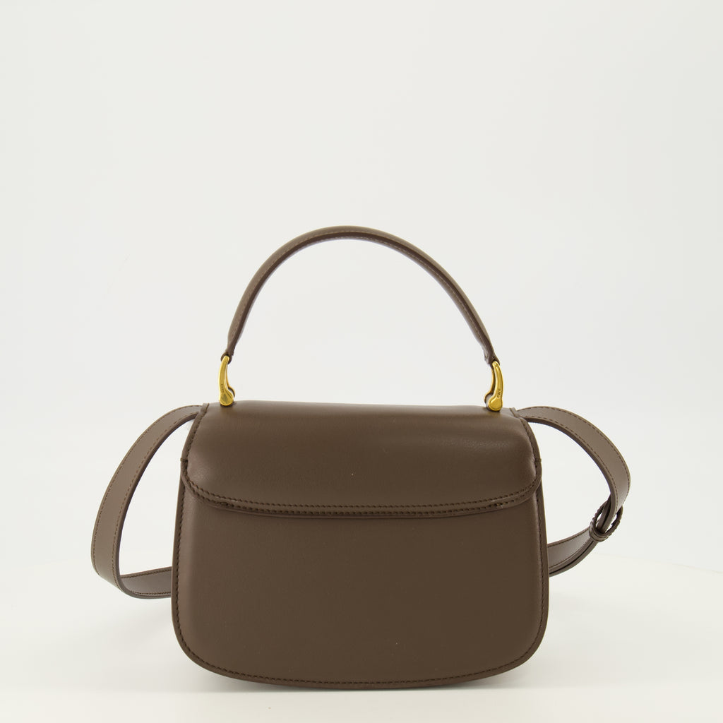 Sacs bandoulière Top Handle Paris Paris Braune Leder Tasche Ami PARIS Marron Unisexe