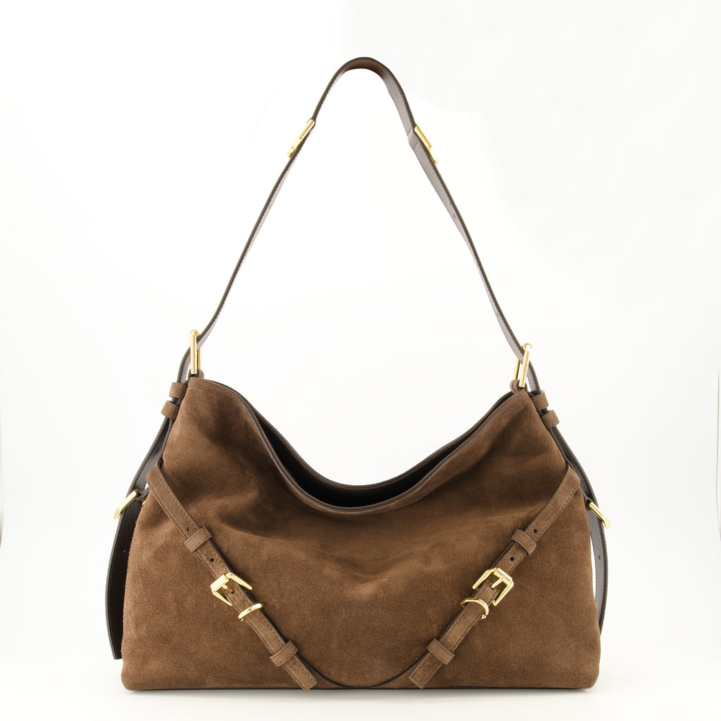 Sacs à main et épaule Voyou Medium Suede Brown Bag Givenchy Marron Femme