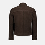 Manteaux Surchemise en cuir Ami PARIS Marron Homme