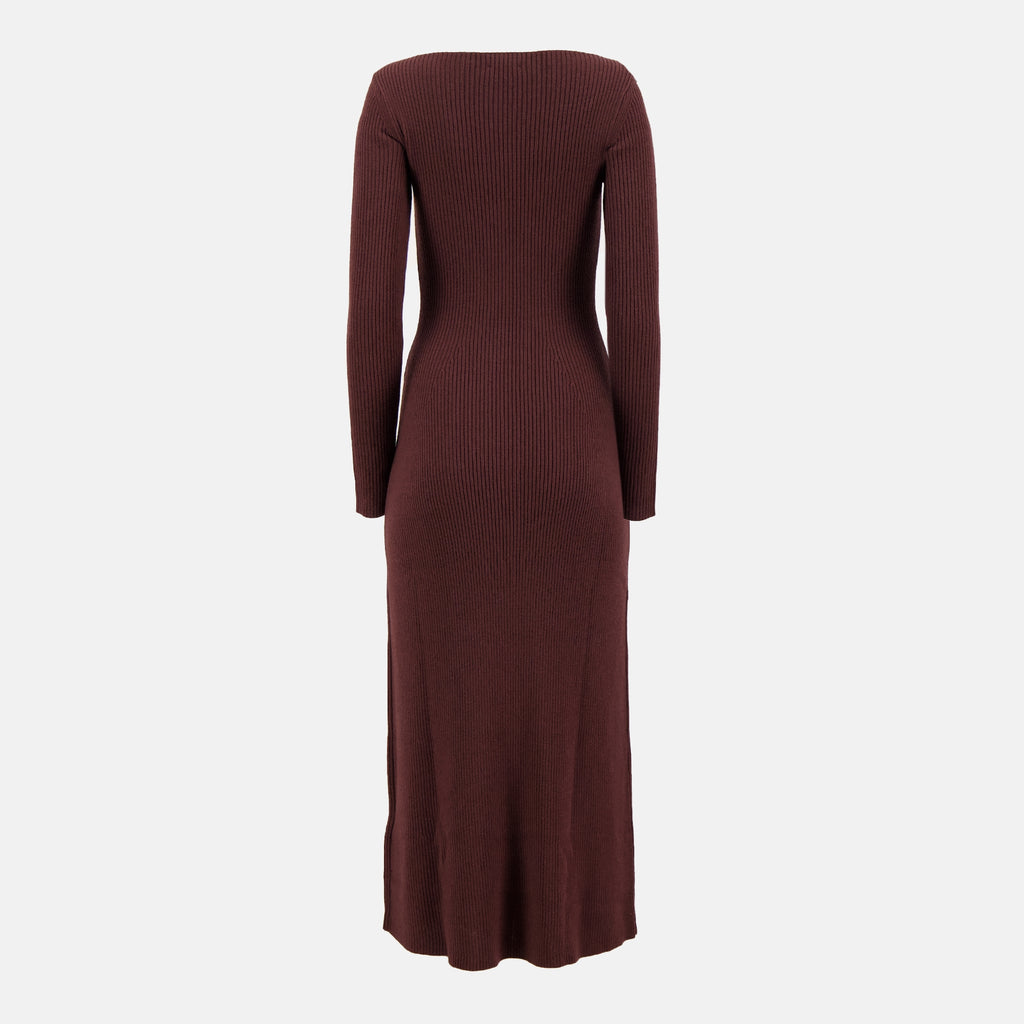 Robes M-Oloni Bordeaux Wool Dress Diesel Bordeaux Femme