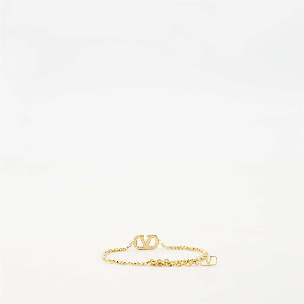 Schmuck VLogo Armband in Kristallen Valentino Garavani Gold Femme