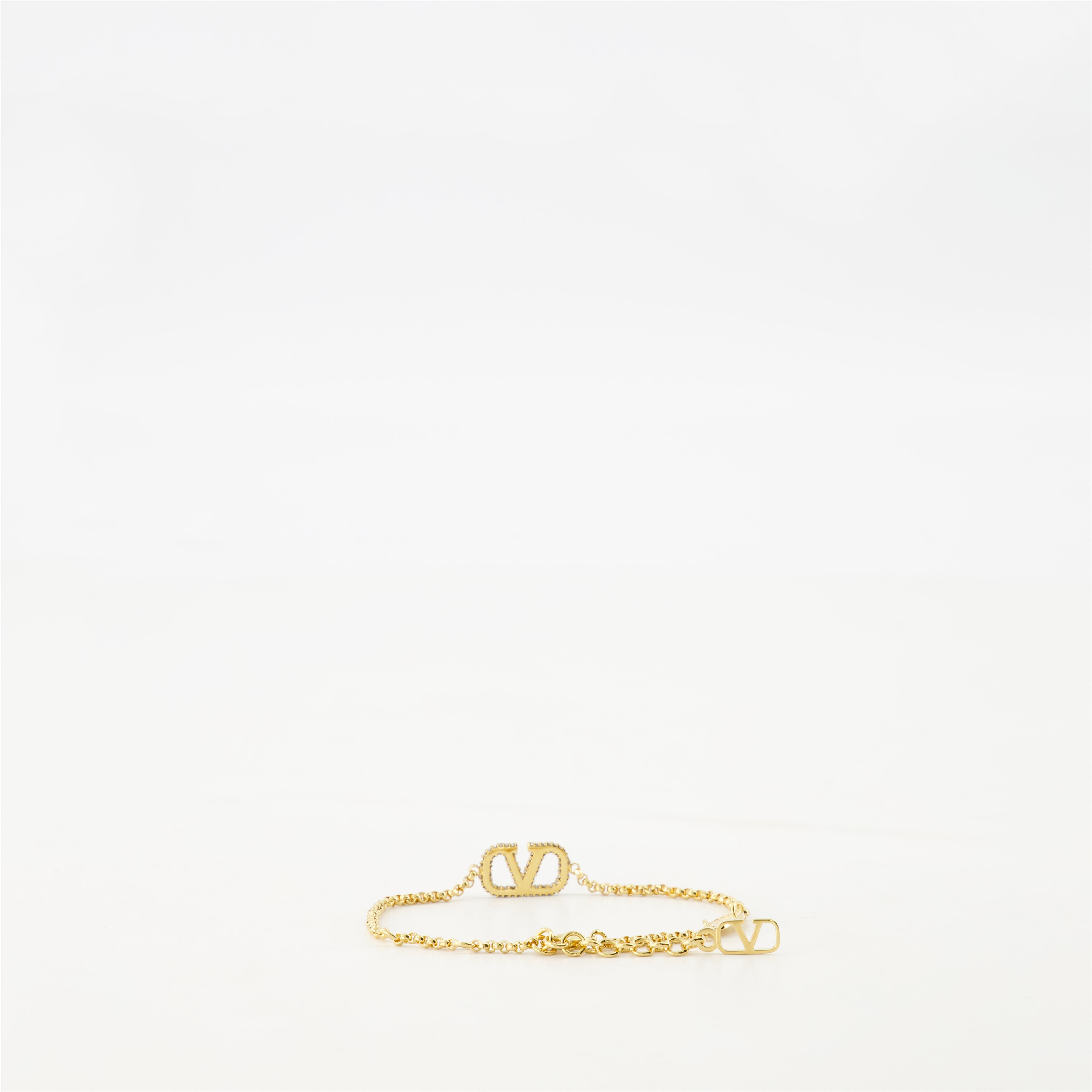 Schmuck VLogo Armband in Kristallen Valentino Garavani Gold Femme