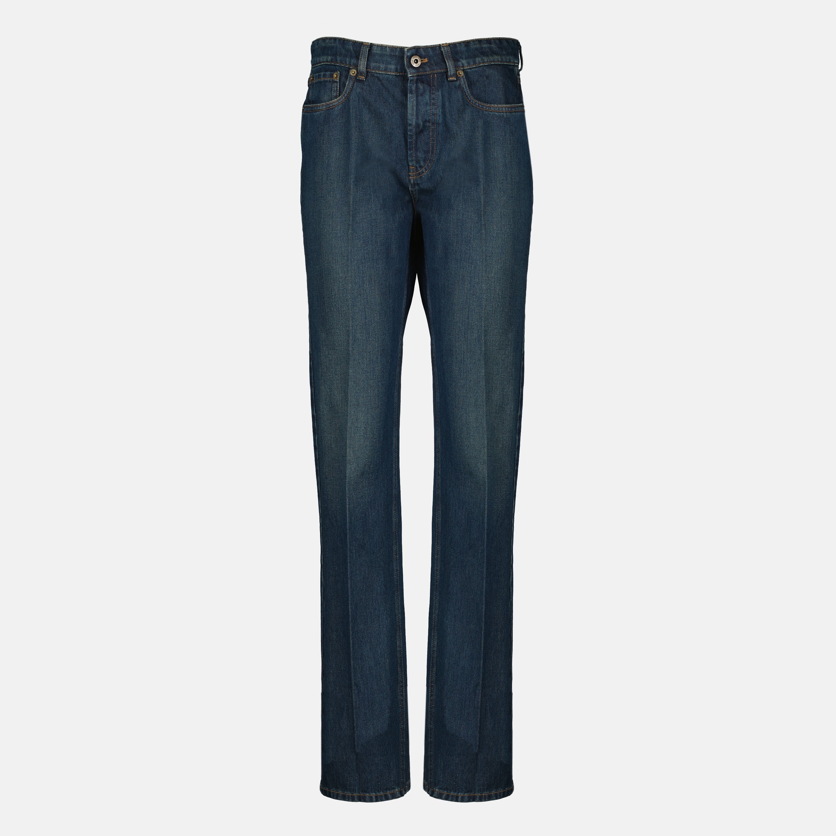 Pantalons Jean droit bleu Miu Miu Bleu foncé Femme