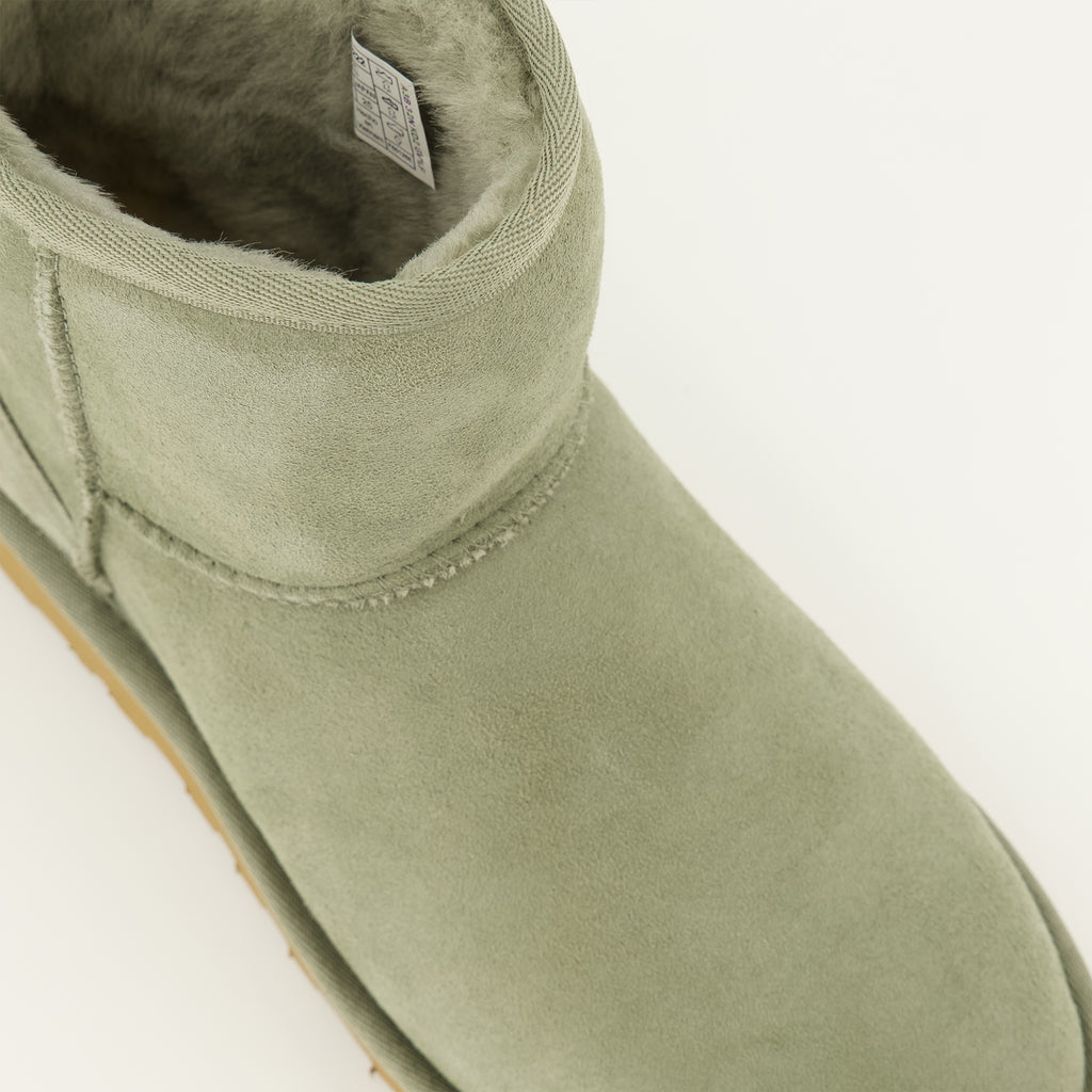 Bottines Stivali Classic Mini II Verdi Ugg Vert Femme