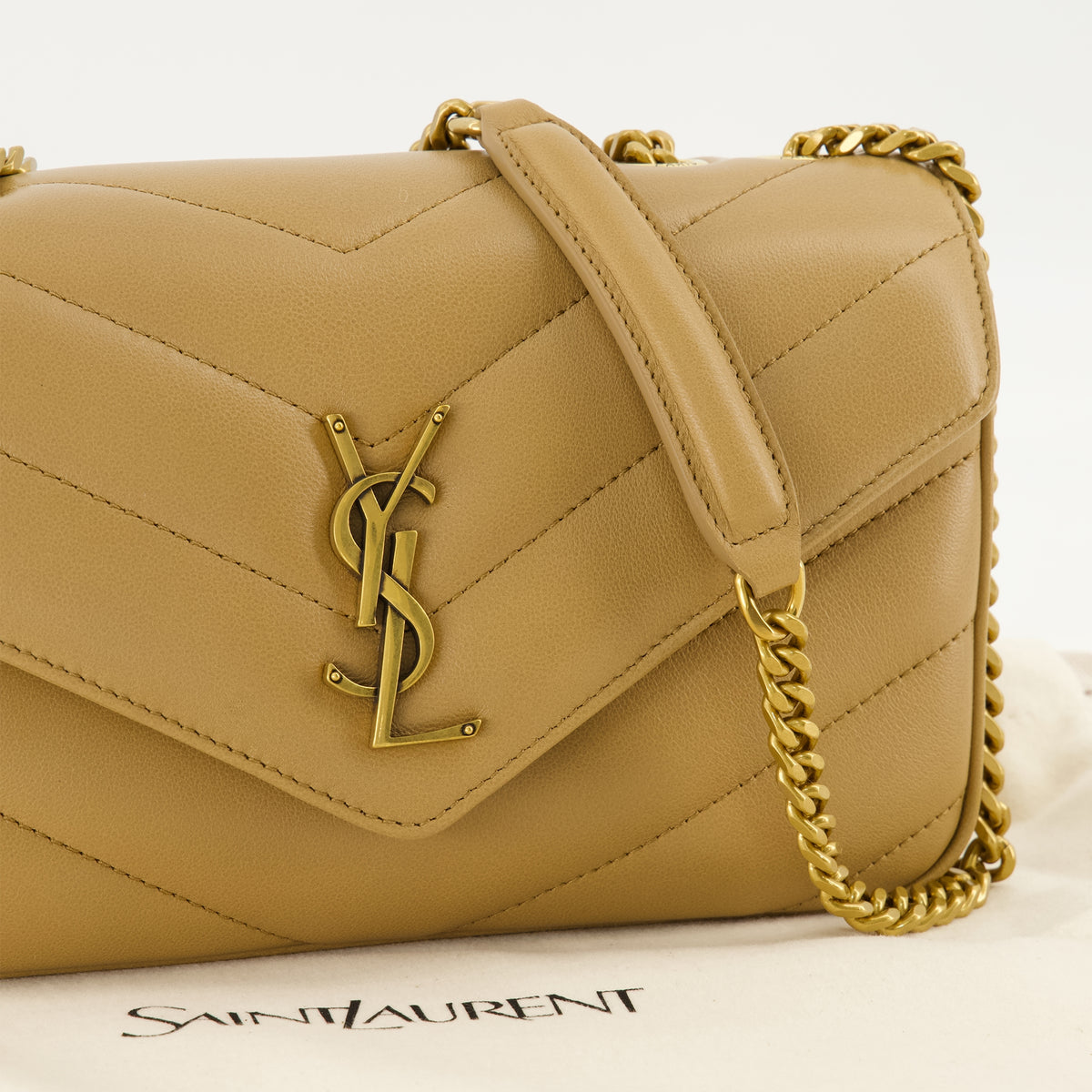 Sacs à main et épaule Sac Loulou small beige Saint Laurent Beige Femme