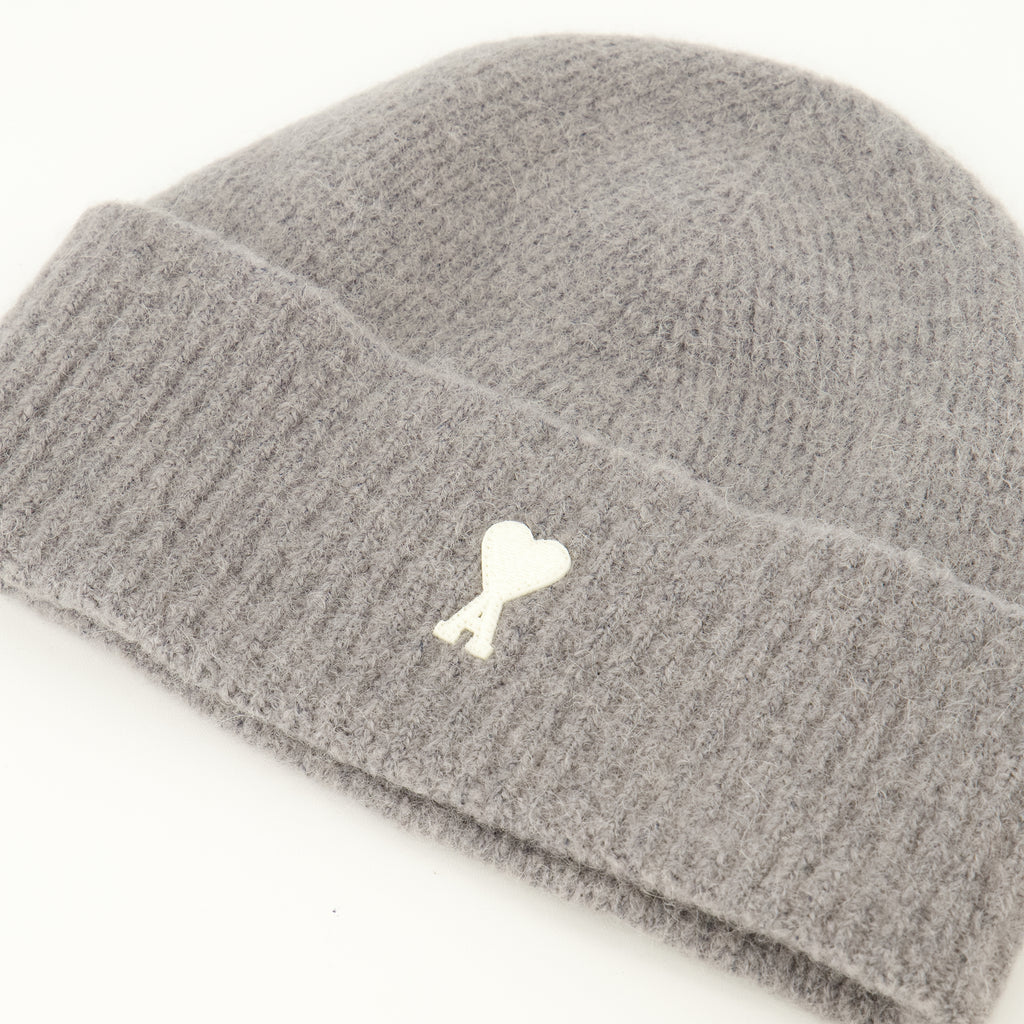 Chapeaux, casquettes et bonnets Graue Alpaka-Mütze Ami PARIS Gris Unisexe