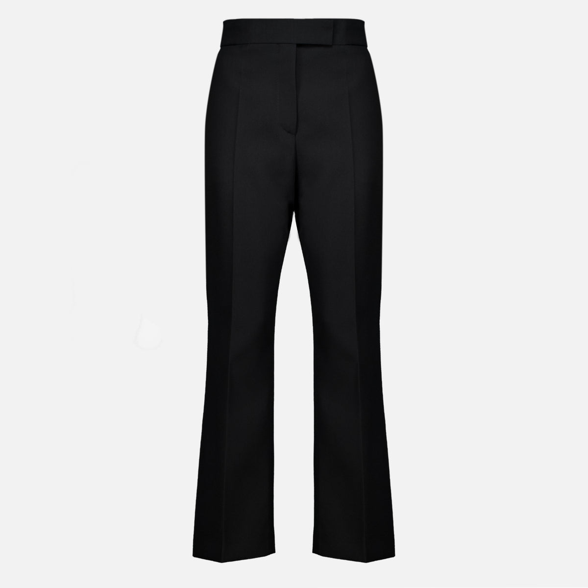 Pantalons Schwarze Gabardine-Hosen Prada Noir Femme