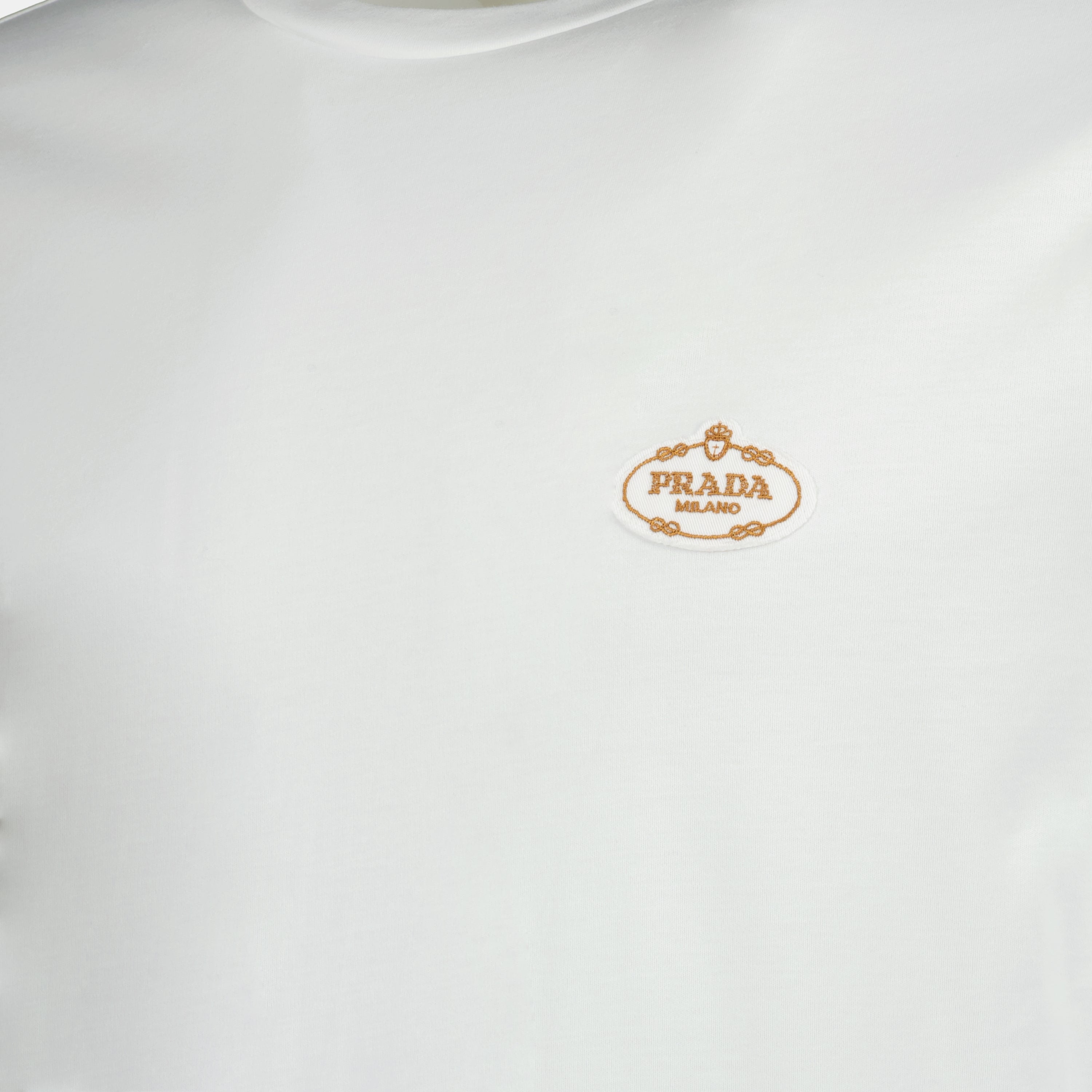 T-shirt T-shirt con logo Prada Bianco Uomini