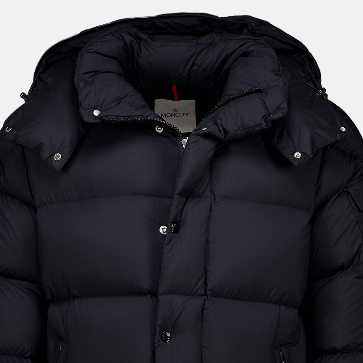 Manteaux Hannoveraner Langer Daunenmantel Moncler Noir Homme