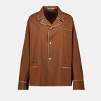 Image of the Prada Women's Cotton Shirt - Fall-Winter 2025 - Front View