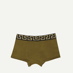 Underwear and homewear Boxer Medusa court Versace Khaki Homme
