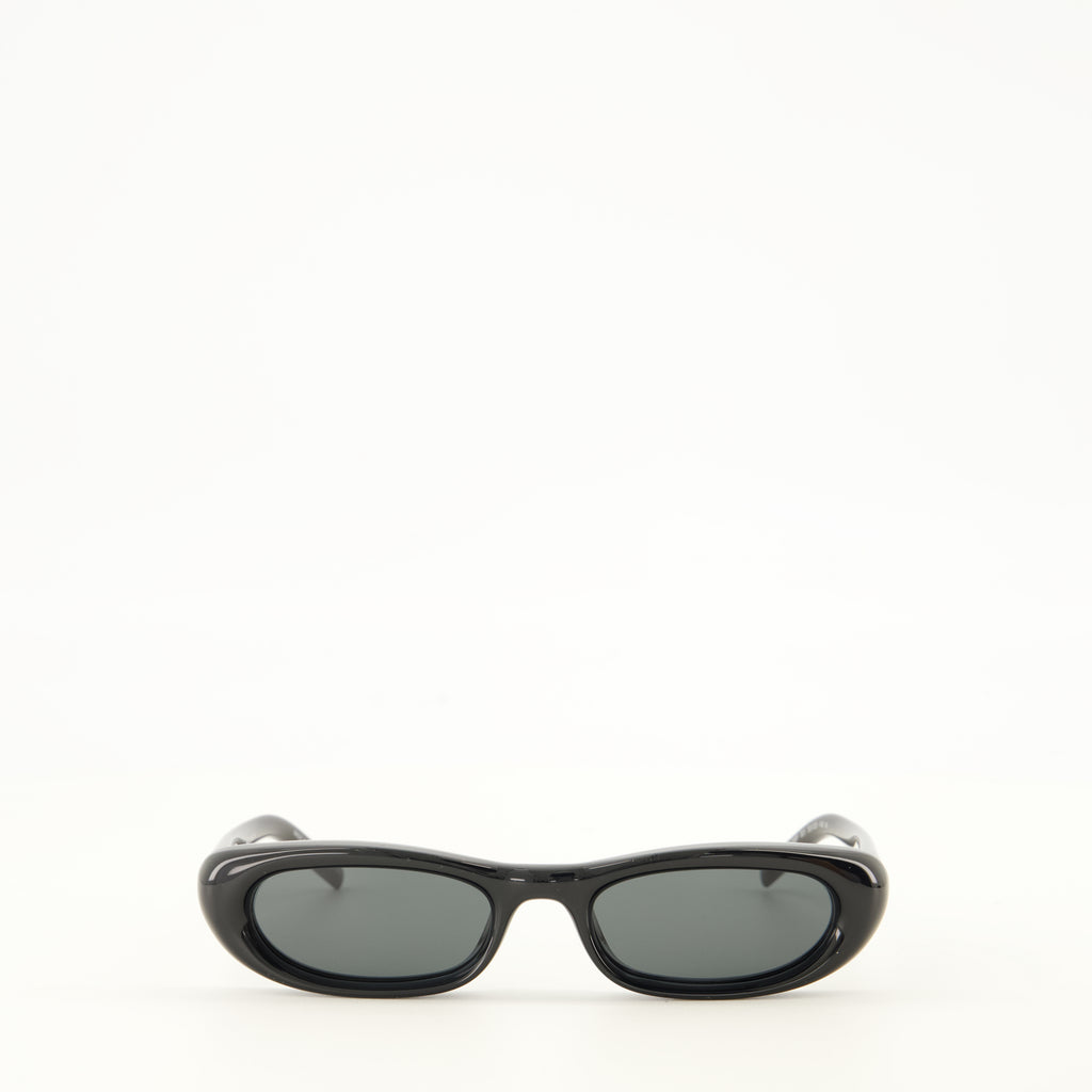 Lunettes SL 557 Shade Plump Black Sunglasses Saint Laurent Noir Unisexe