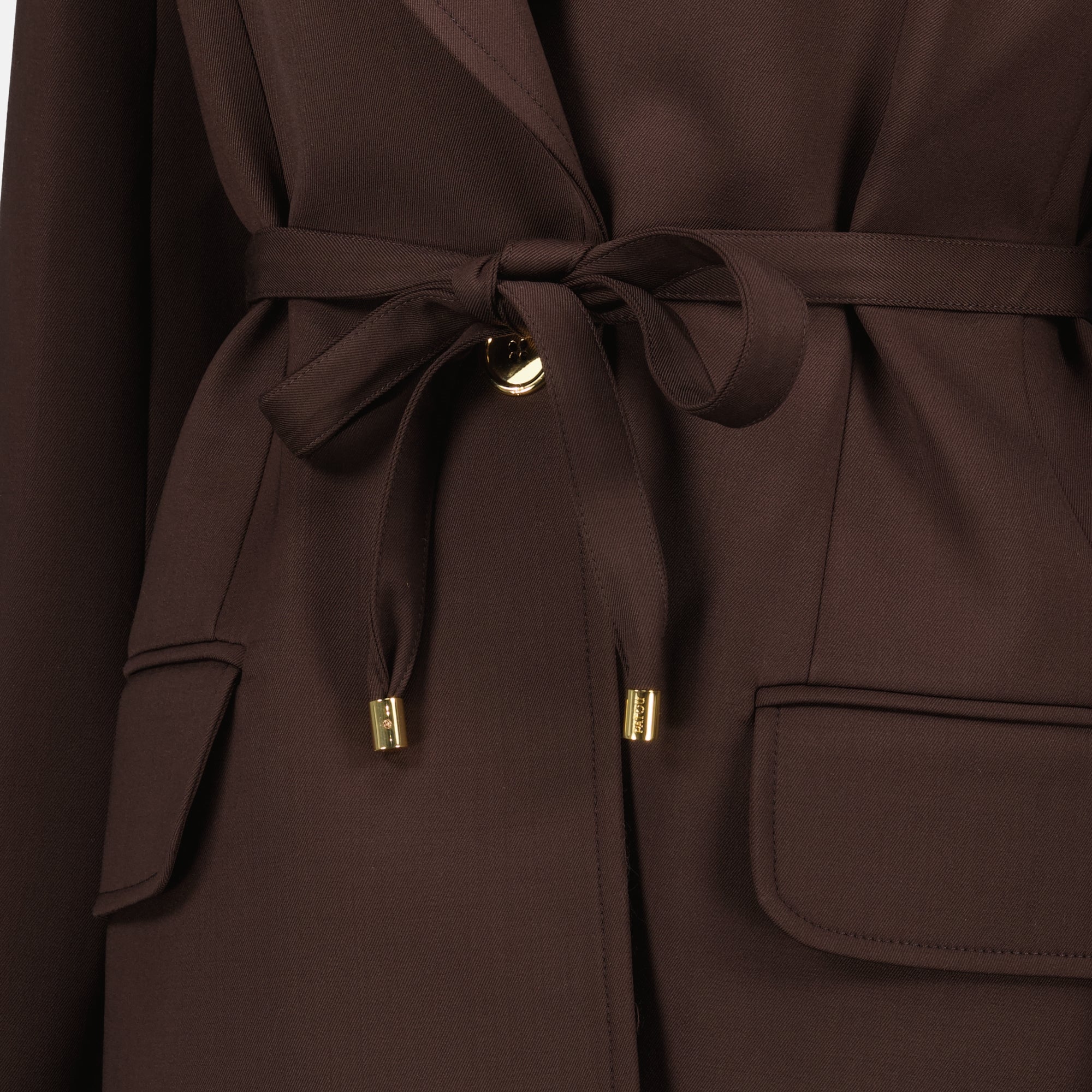 Image de l'article Veste mi-longue en laine de la marque Patou pour Femme - Saison Automne-Hiver 2025 - Vue détaillée_4