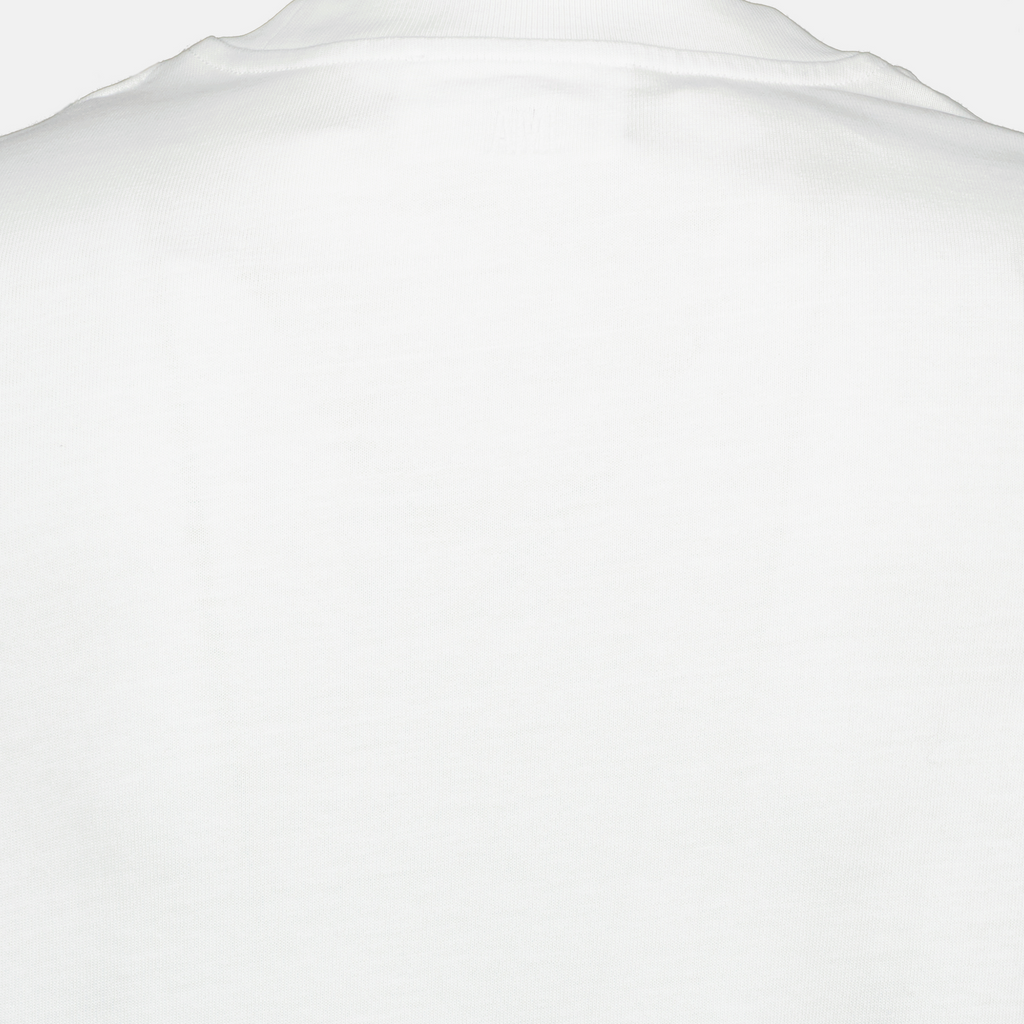 Camisetas T-Shirt de Manga Longa Ami PARIS Branco Unissex