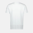T-shirt T-shirt con logo sbiadito Moncler Bianco Homme
