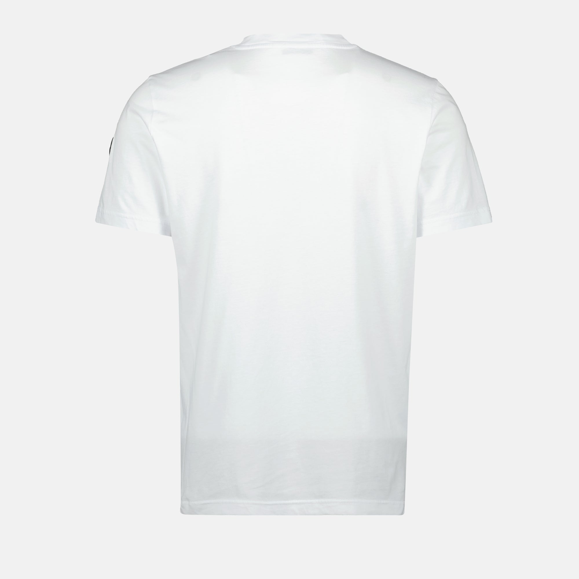 T-shirt T-shirt con logo sbiadito Moncler Bianco Homme