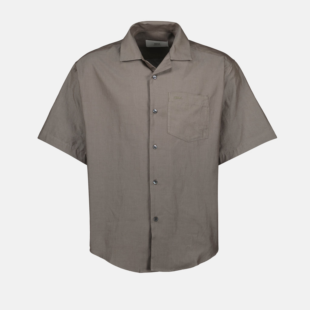 Chemises Chemise Boxy Ami PARIS Kaki Homme