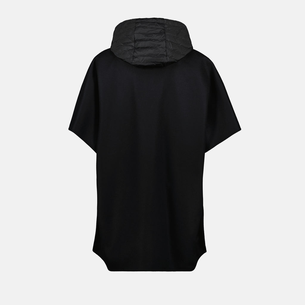 Jaquetas Cape à capuche Moncler Preto Femme