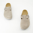 Chaussures ouvertes Mules Boston Birkenstock Beige Homme