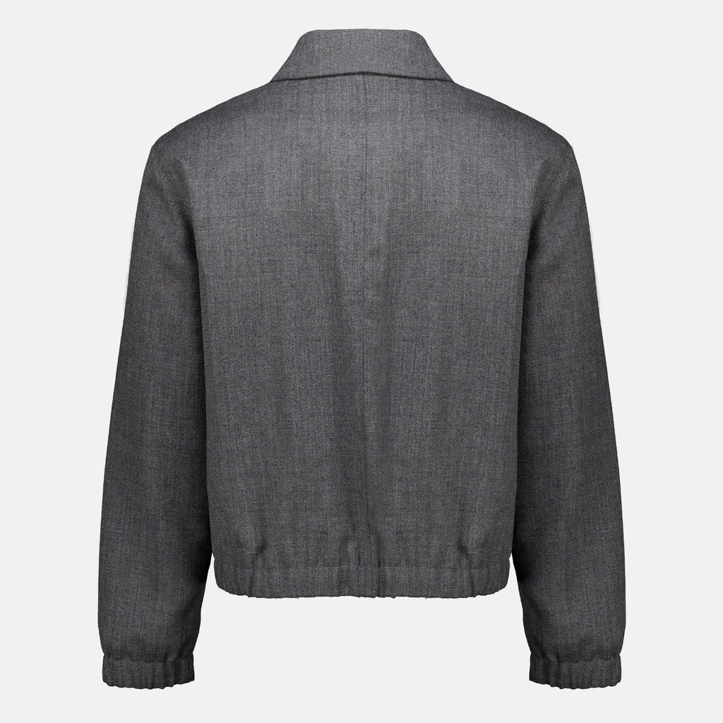 Vestes 회색 울 재킷 Ami PARIS Gris Homme