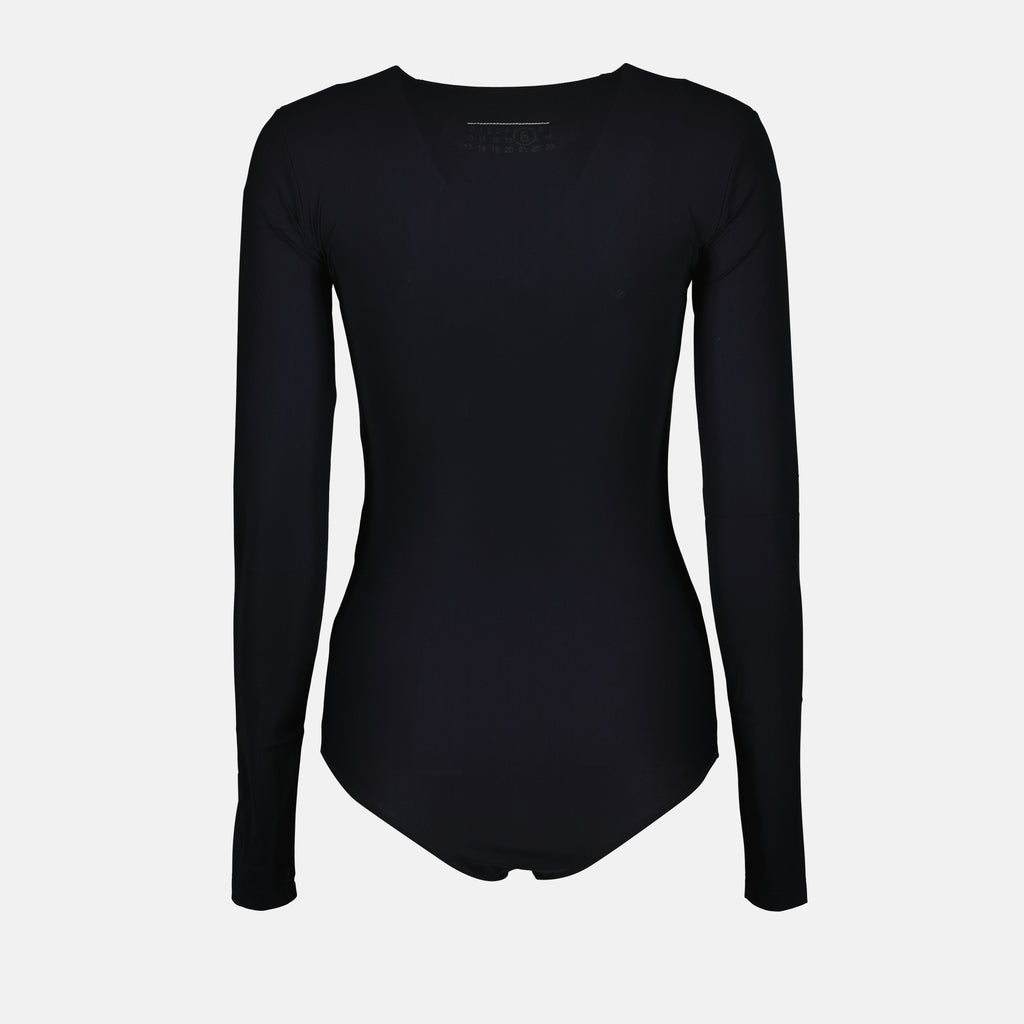 Immagine del body in nylon del marchio Mm6 per donna - Collezione Autunno-Inverno 2025 - Vista dettagliata 2