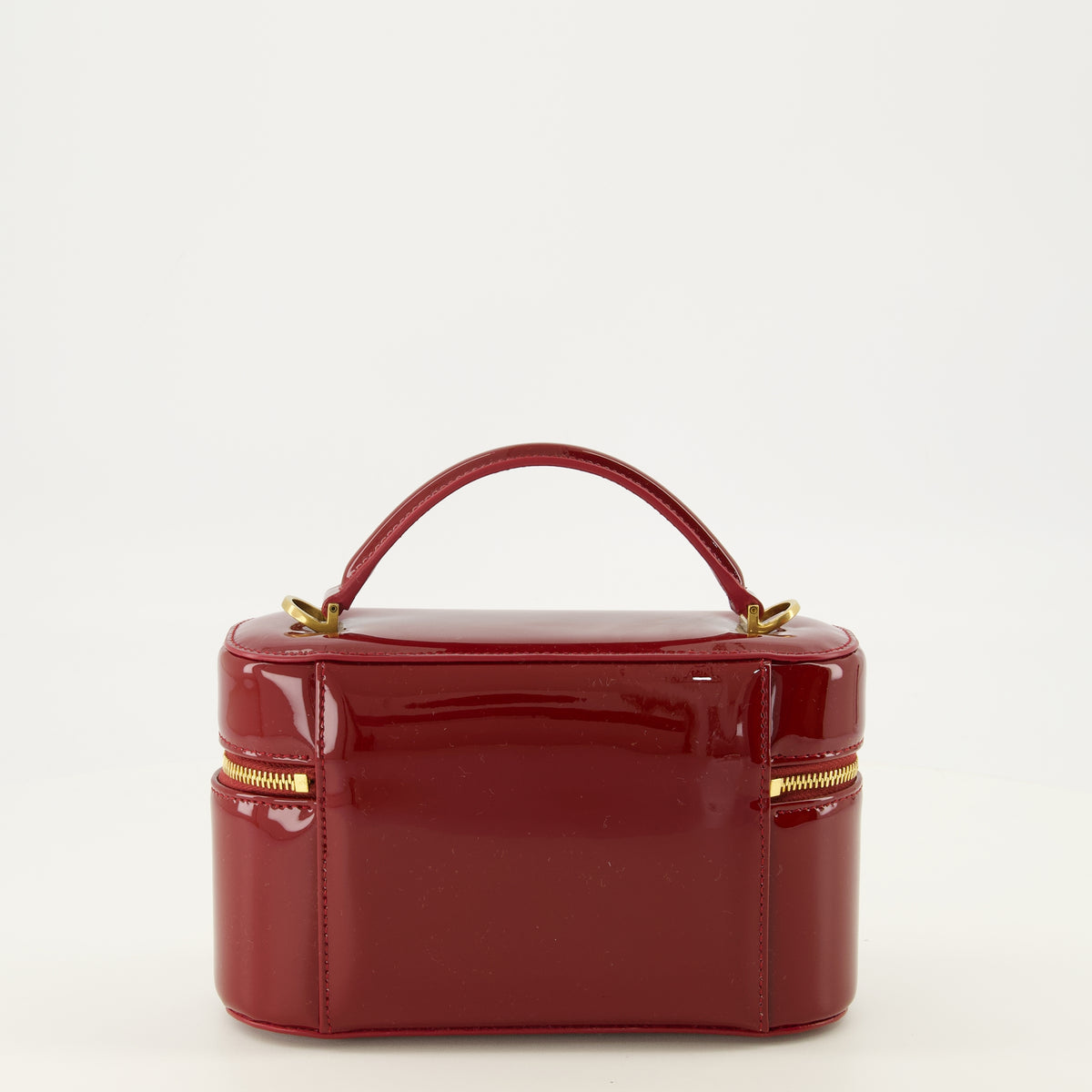 Sacs bandoulière Sac Gaby Vanity en cuir verni rouge Saint Laurent Rouge Femme